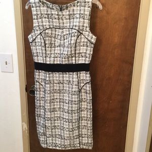 Milly white and black dress, Sz 8.